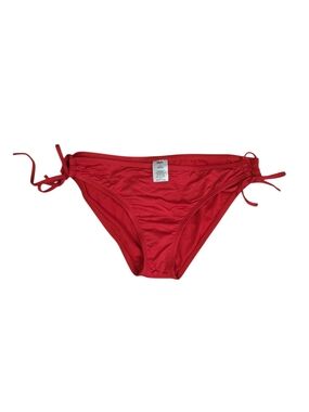 Mossimo Supply Co. Red Tie-Side Bikini Bottom